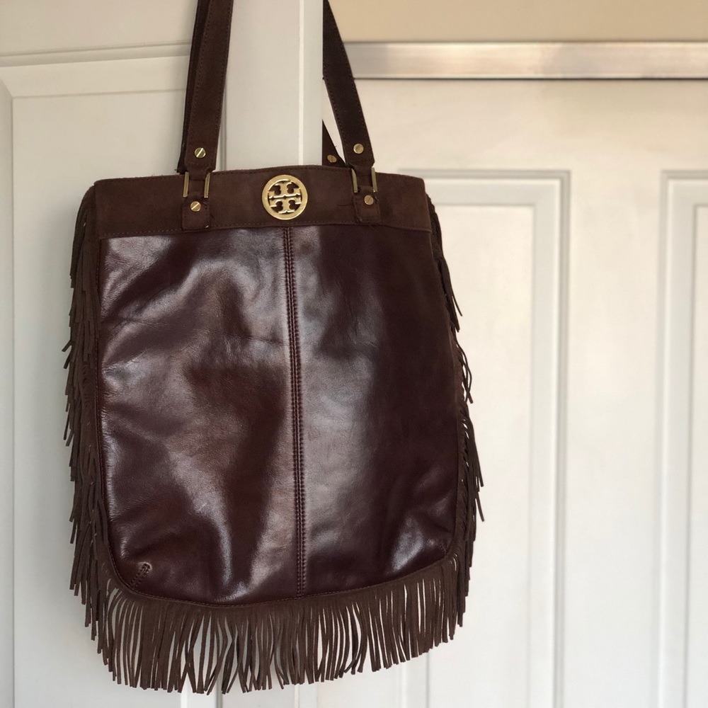 Tory Burch leather/suede bag